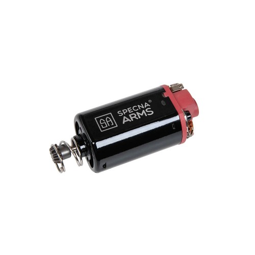 Specna Arms Dark Matter Super High Torque Motor (Short; 31K), Motors are the drivetrain of your airsoft electric gun - when you pull the trigger, your battery sends the current to your motor, which spools up and cycles the gears to fire